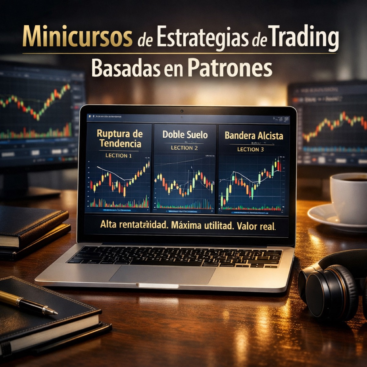 Mini-cursos de estrategias de trading basadas en patrones.